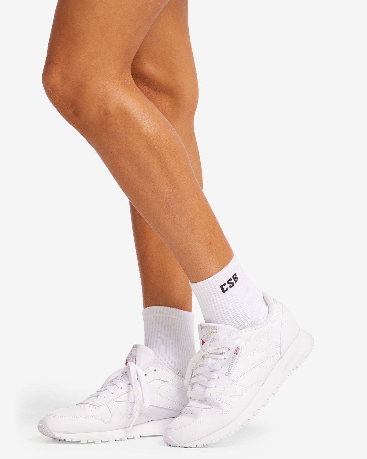 CSB Quarter Socks | White