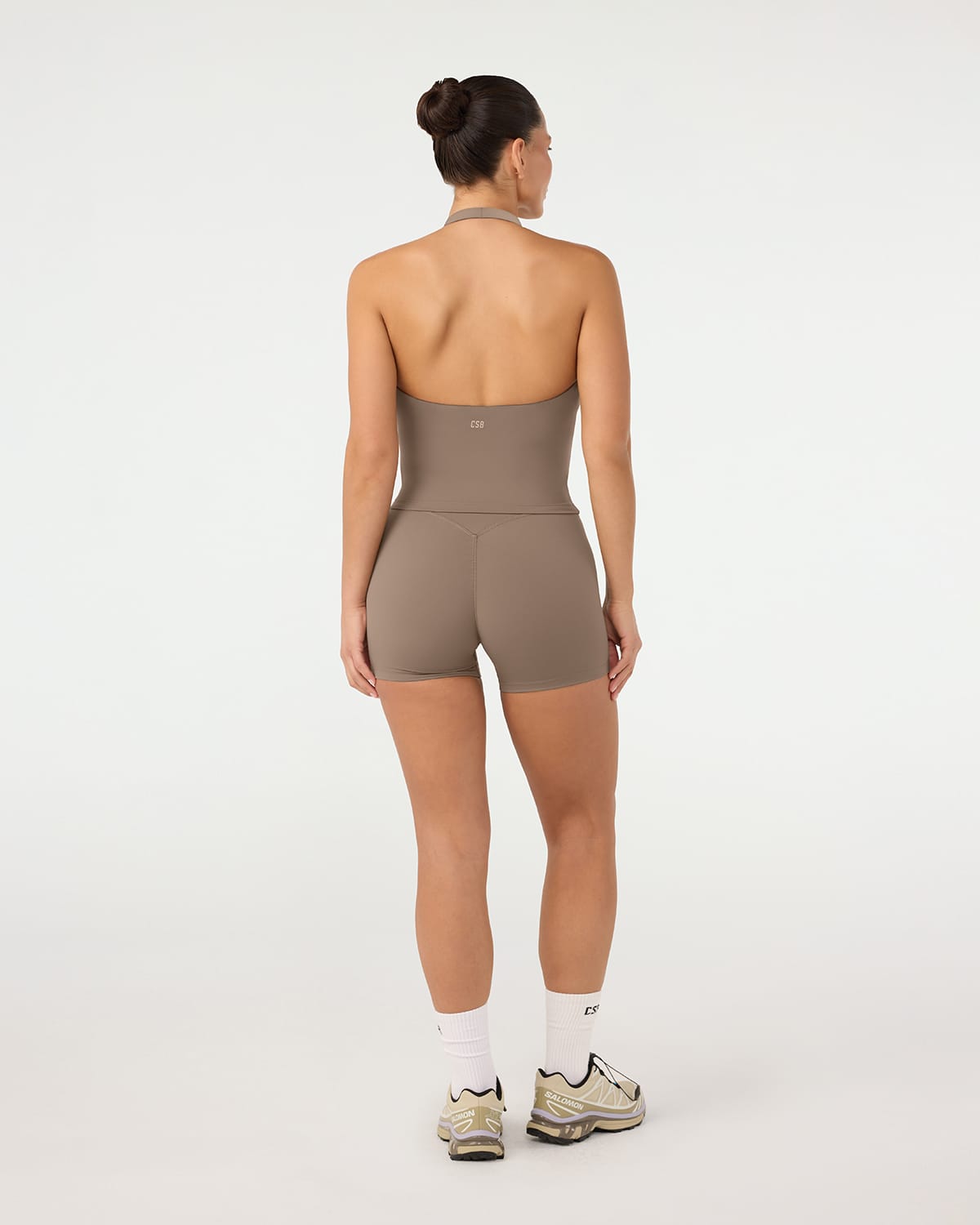 Fade Invisible Scrunch Shorts 4" | Mocha