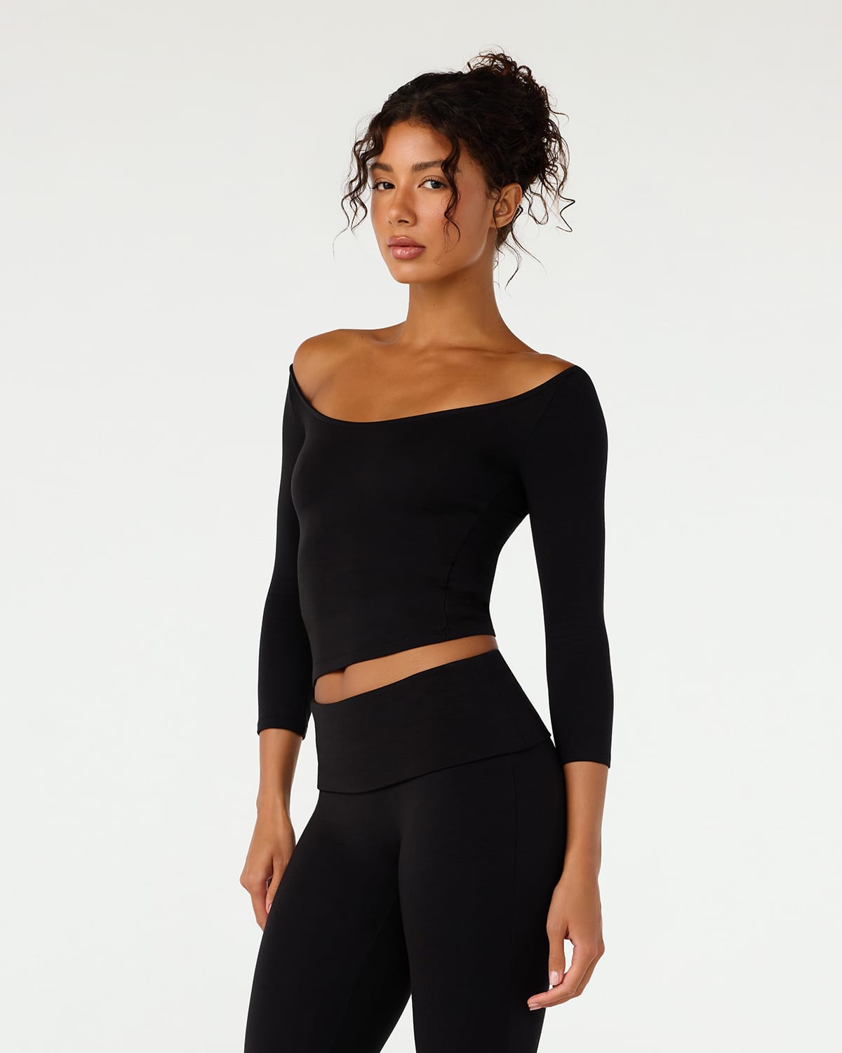 3/4 Sleeve Top | Black