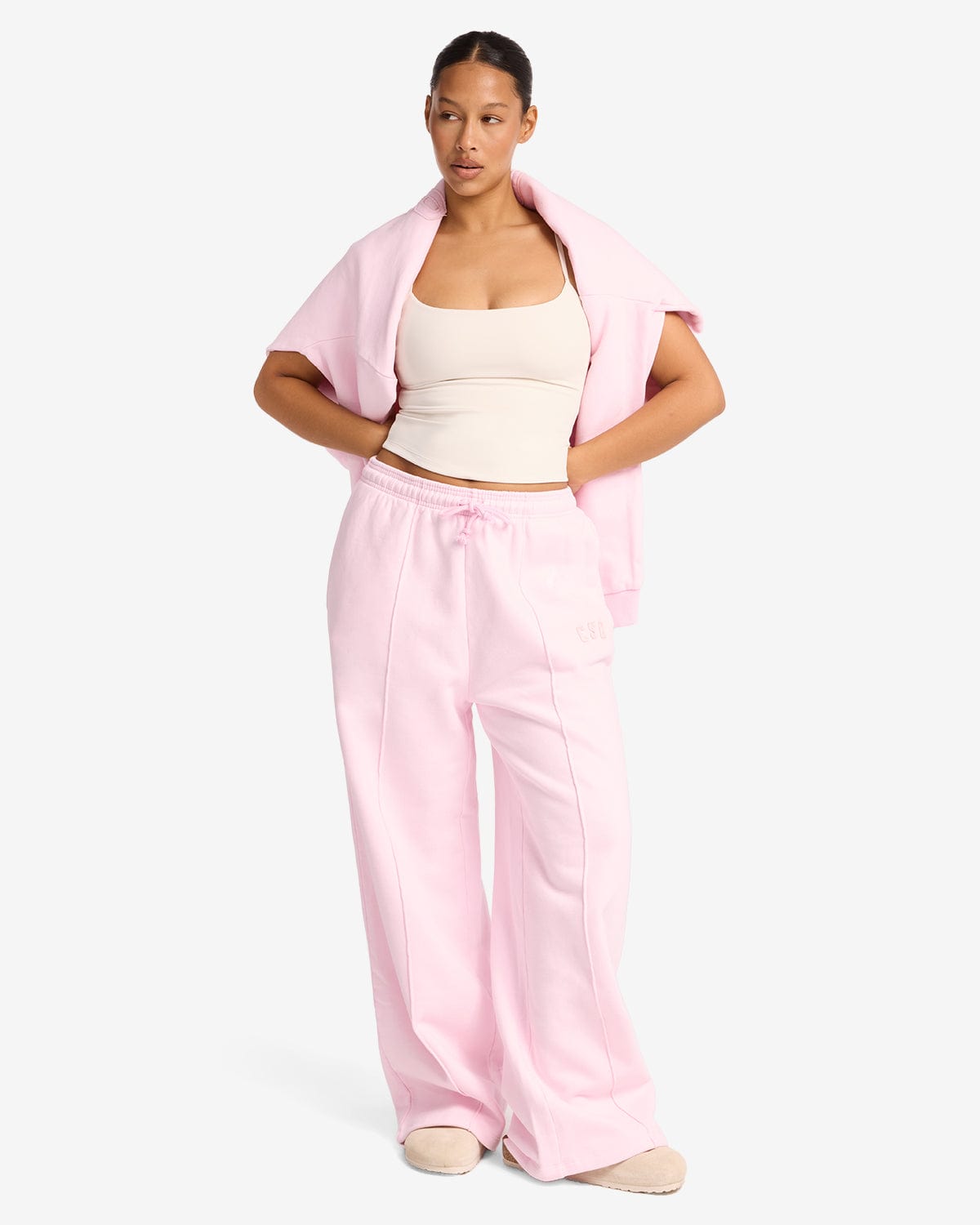 CSB Wide Leg Sweatpants | Blossom