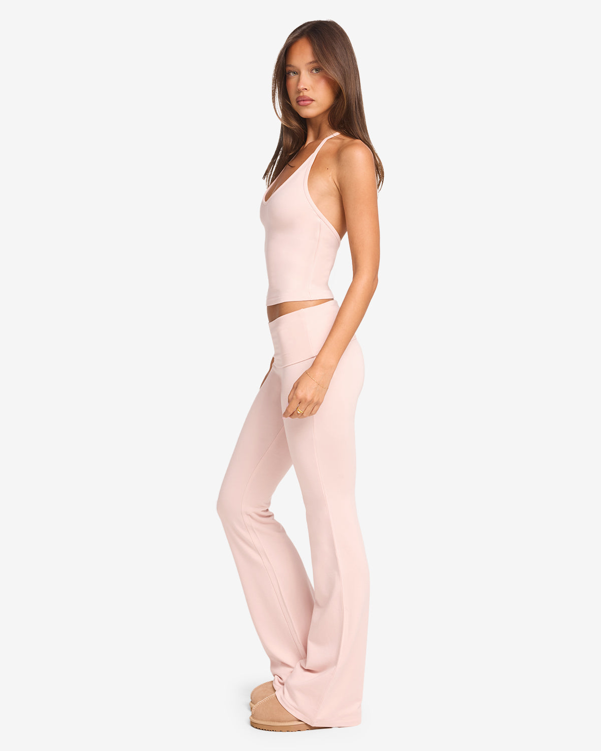 Jersey Flare Pants | Blush