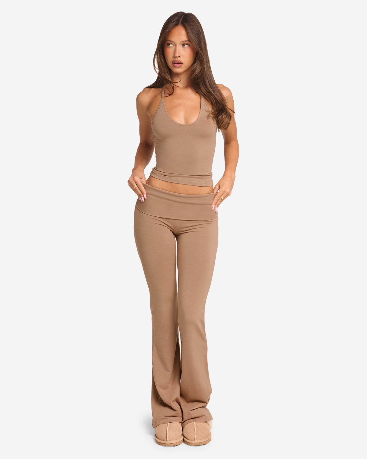 Jersey Flare Pants | Toffee