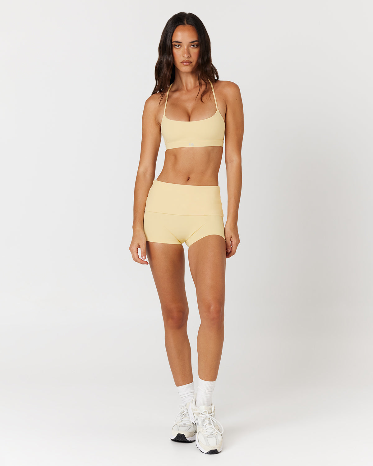 Form Invisible Scrunch Fold Over Shorts 3" | Butter