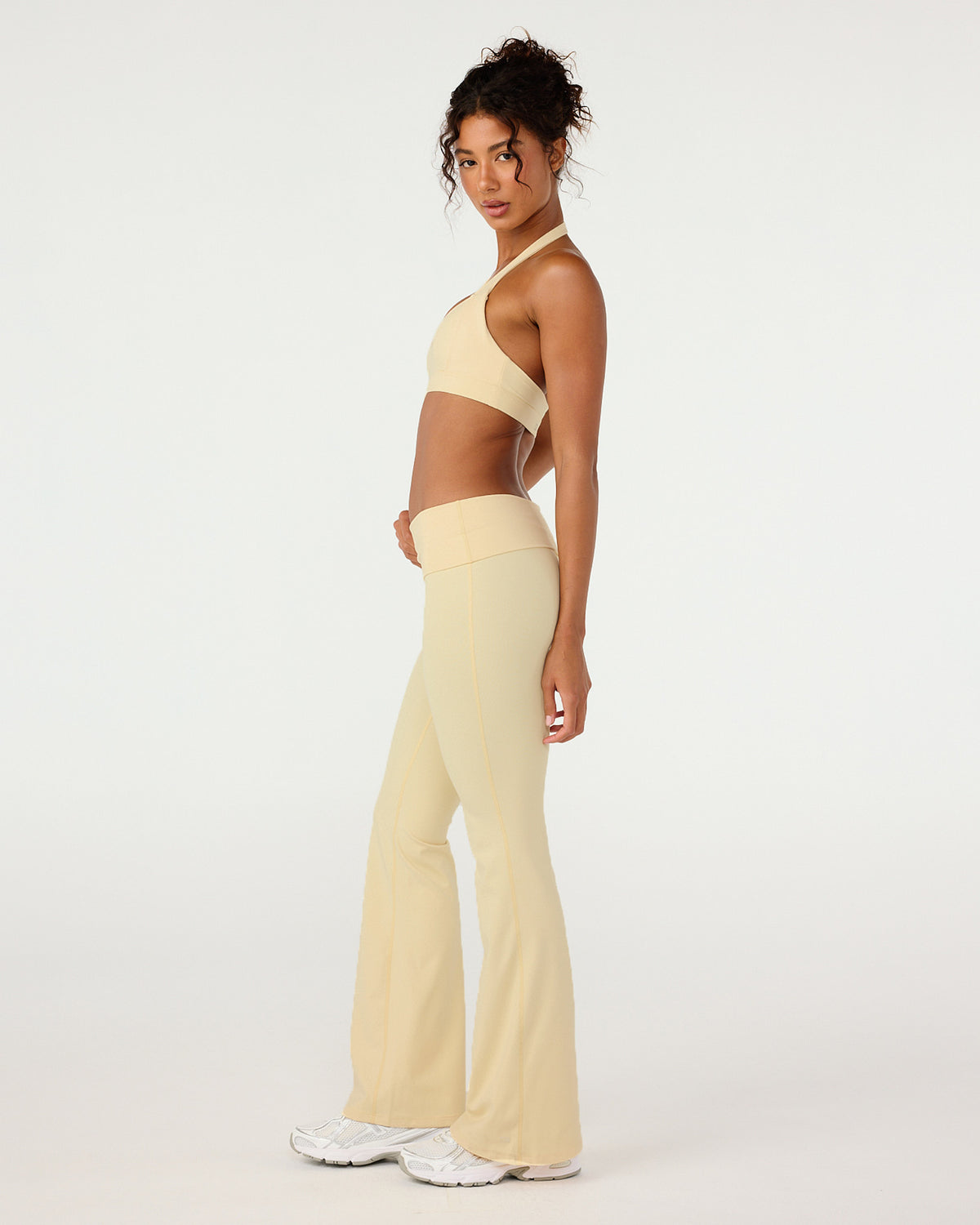Form Invisible Scrunch Flare Fold Over Leggings | Butter