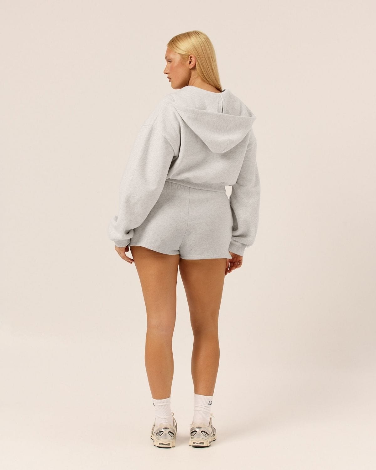Cropped Hoodie | Snow Marle