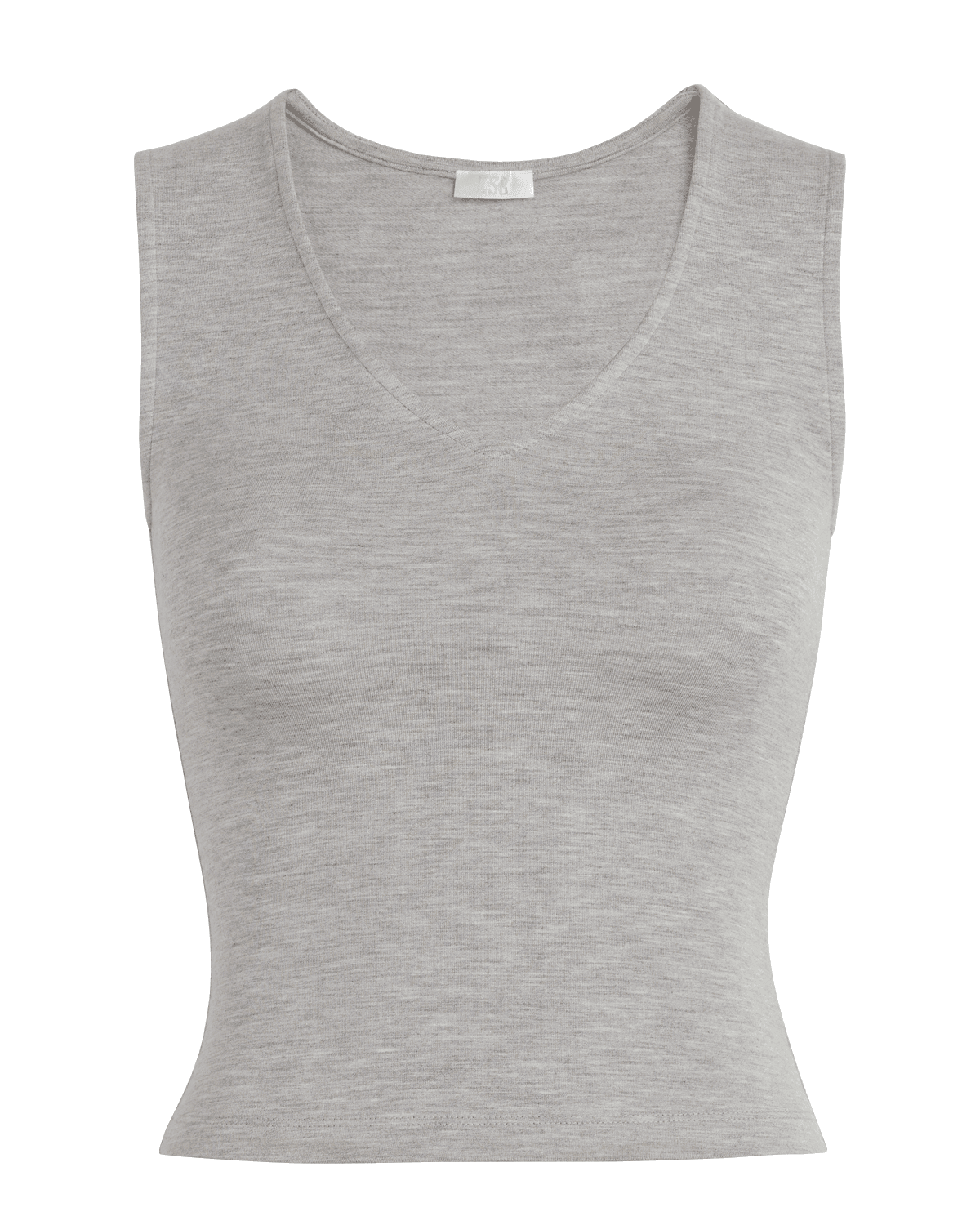 Jersey V Neck Tank | Grey Marle