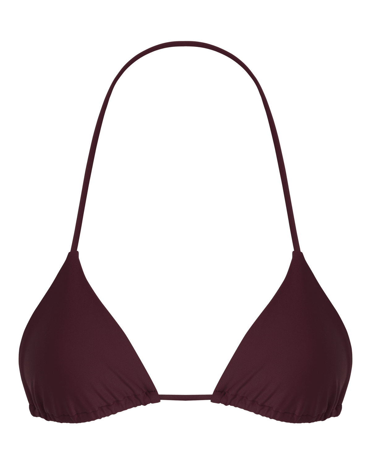 Swim Triangle Bikini Top | Wine