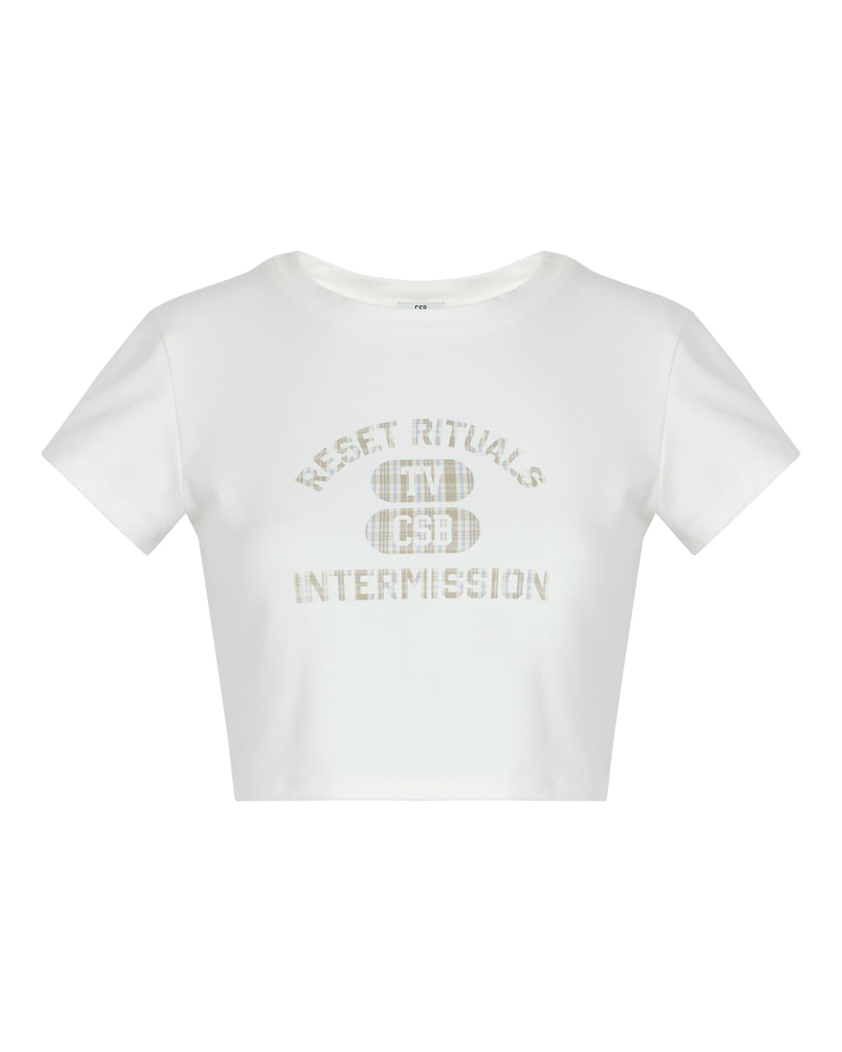 Reset Rituals Graphic Baby Tee | White