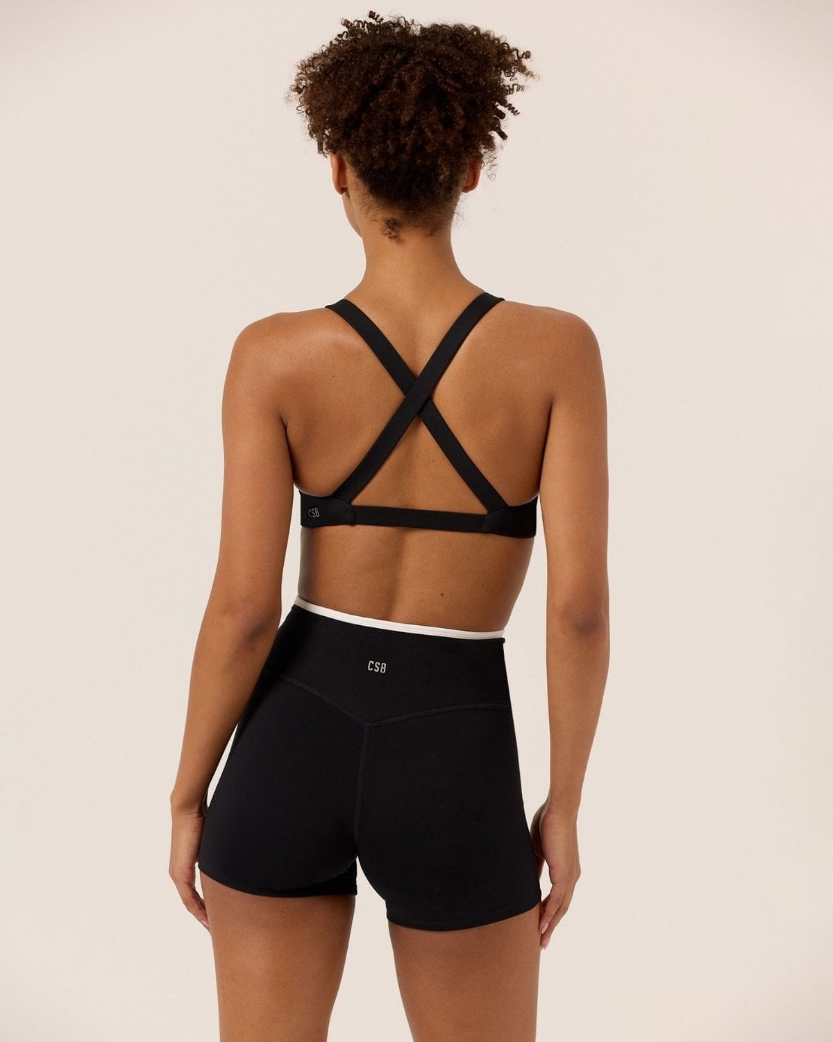 Serenity Dip Shorts 4" | Black Two Tone