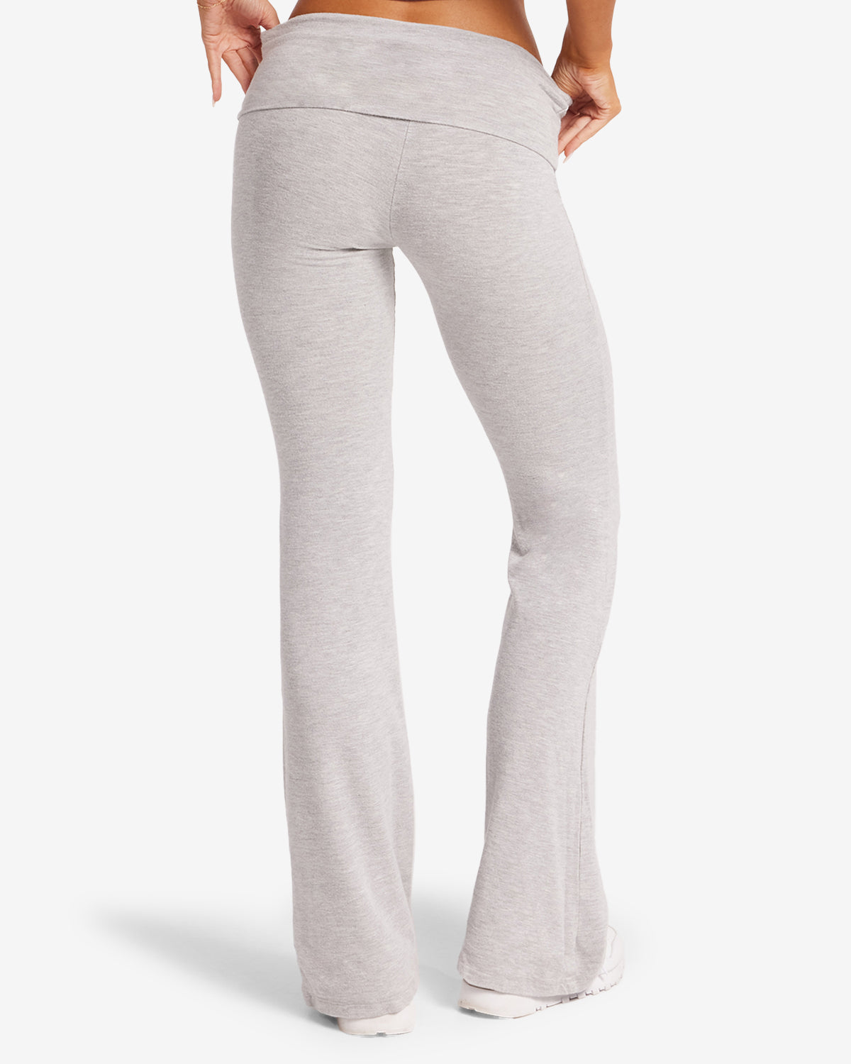 Jersey Flare Pants | Light Grey