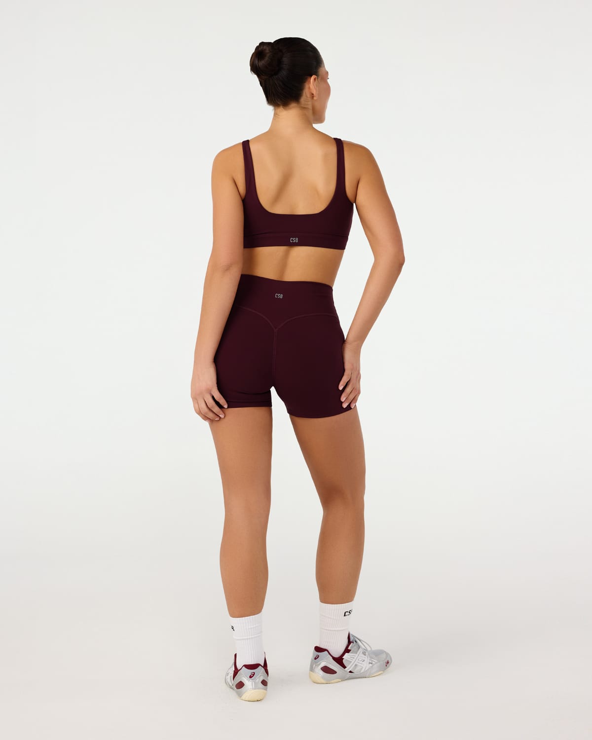 Serenity Soft Invisible Scrunch Shorts 4" | Wine