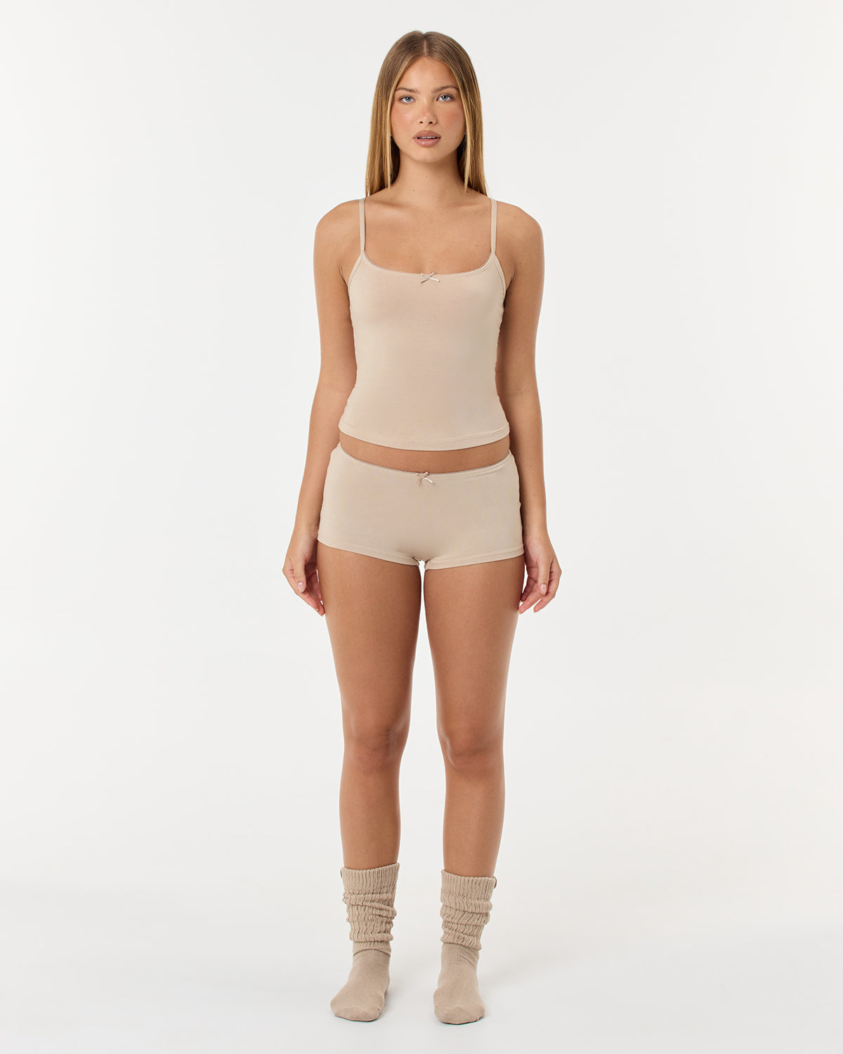 Picot Sleep Shorts | Teddy