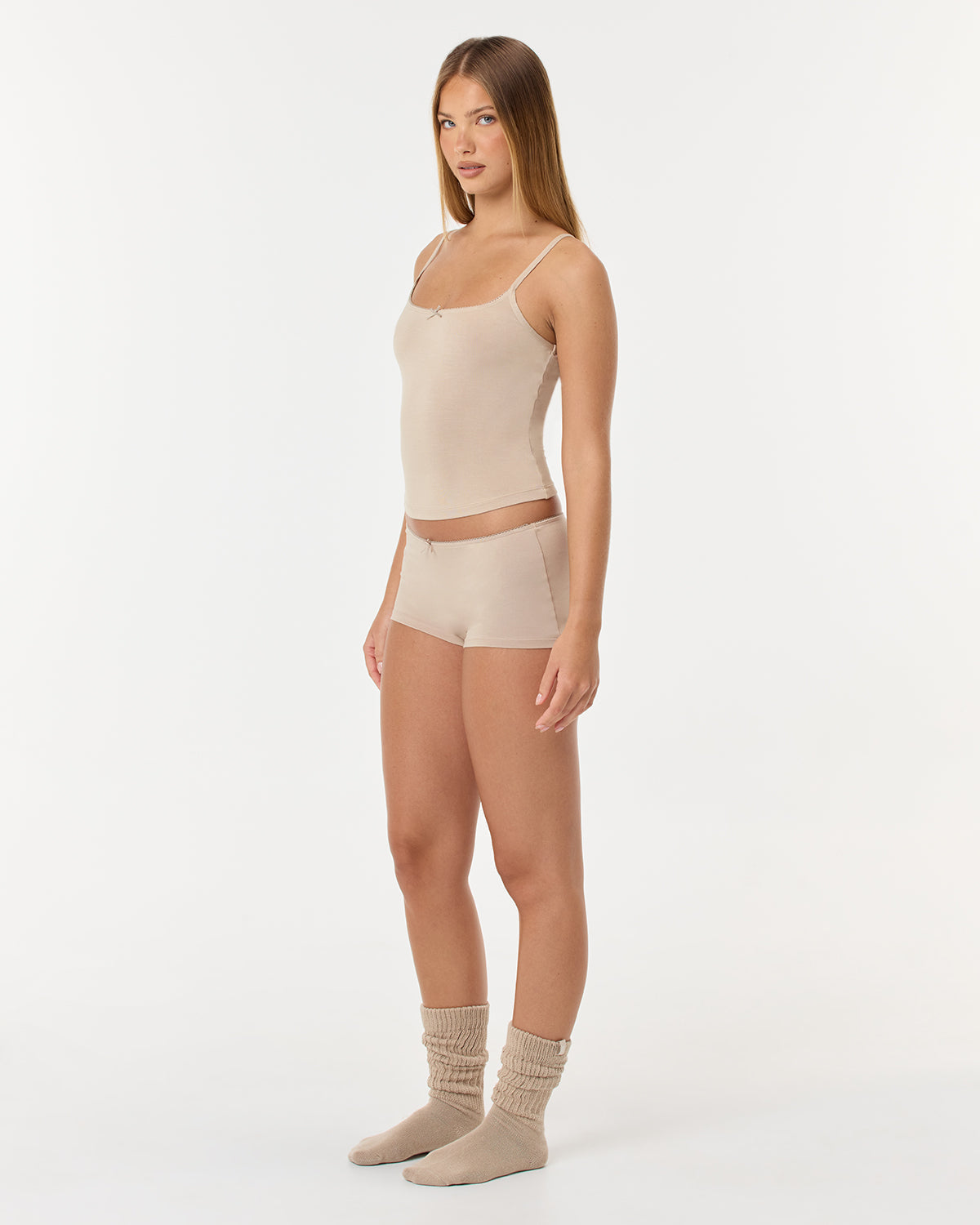 Picot Sleep Shorts | Teddy
