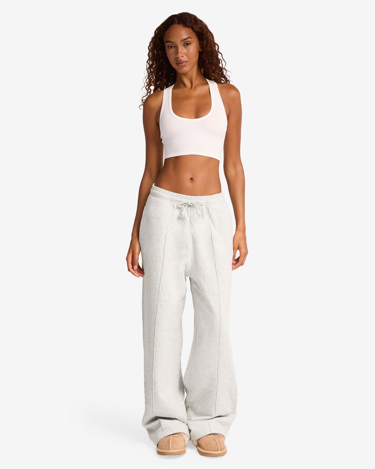 CSB Wide Leg Sweatpants | Snow Marle