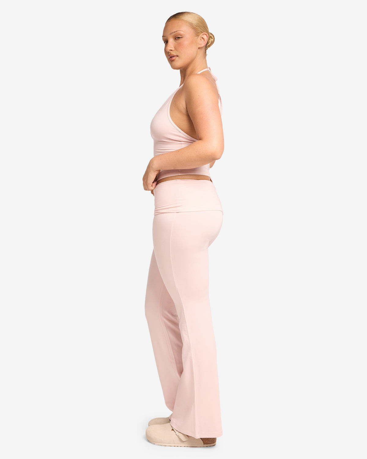 Jersey Flare Pants | Blush