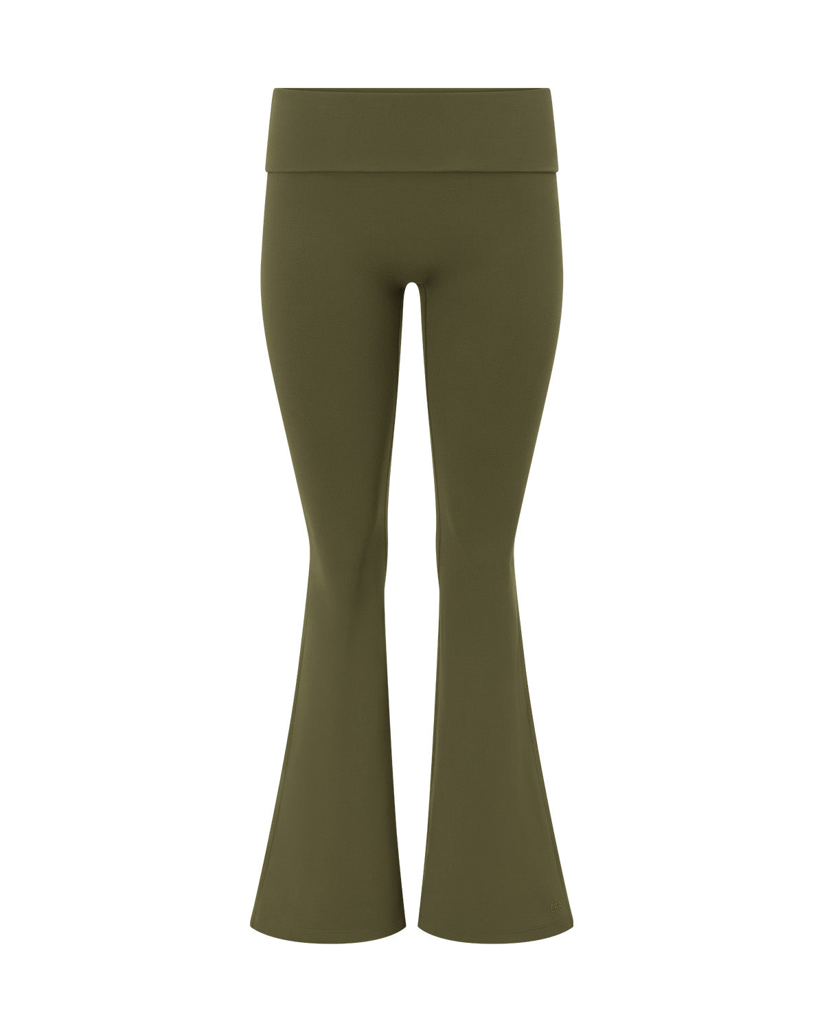 Form Foldover Invisible Scrunch Flare Leggings | Deep Green
