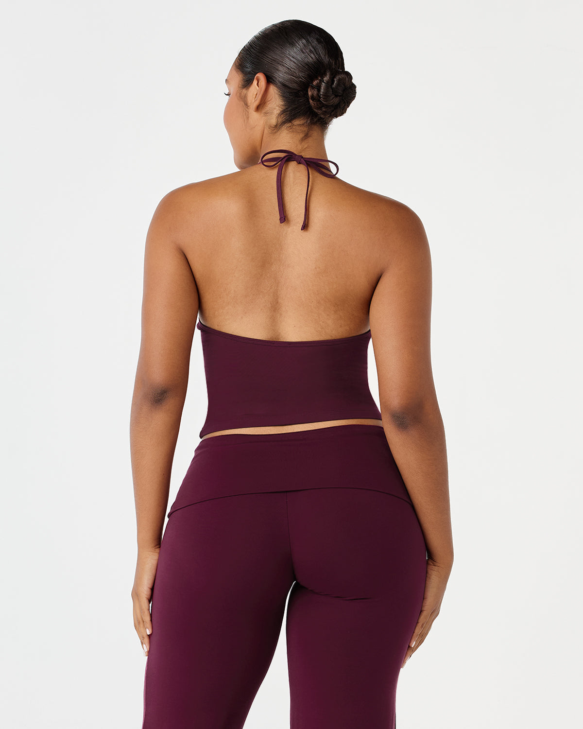 Halter Tie Tank | Deep Berry