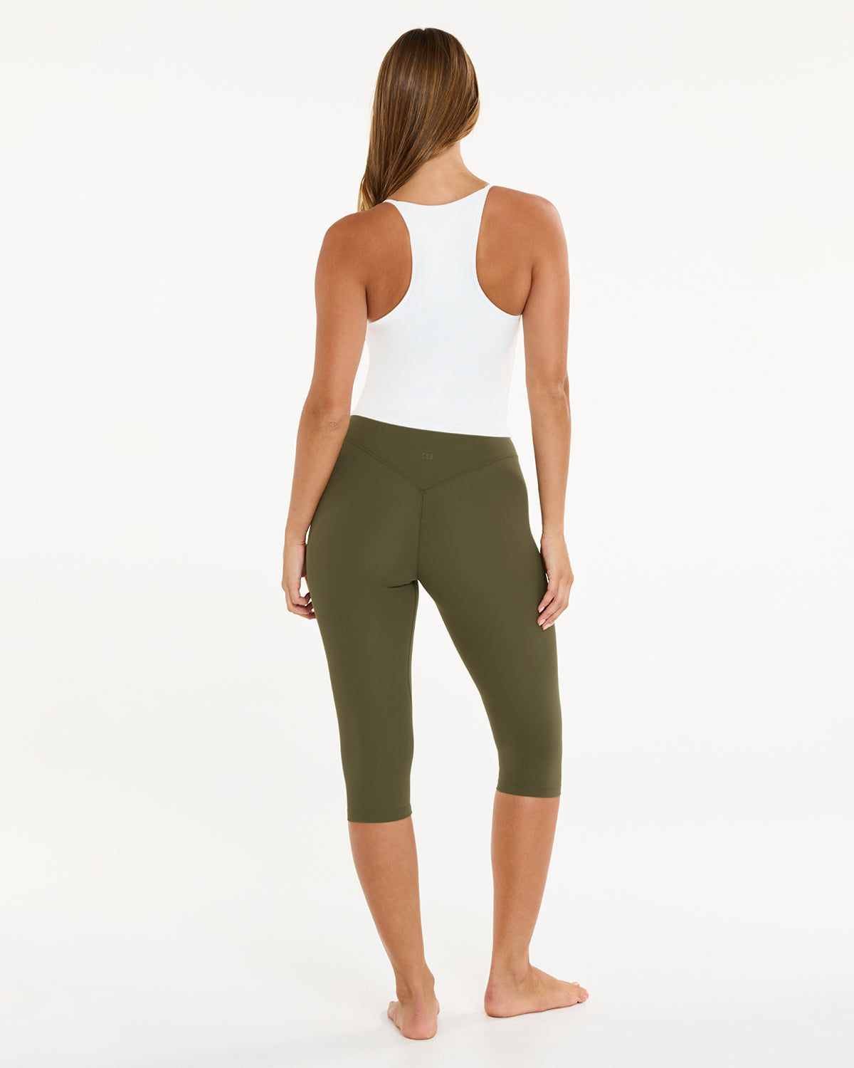 Form Invisible Scrunch Capri Leggings 16" | Deep Green
