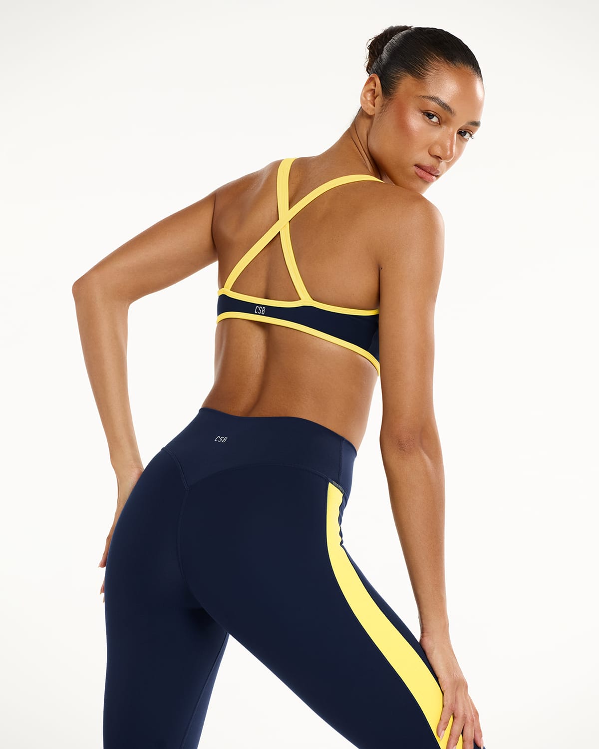 Serenity Soft Millie Crop | Navy Two Tone