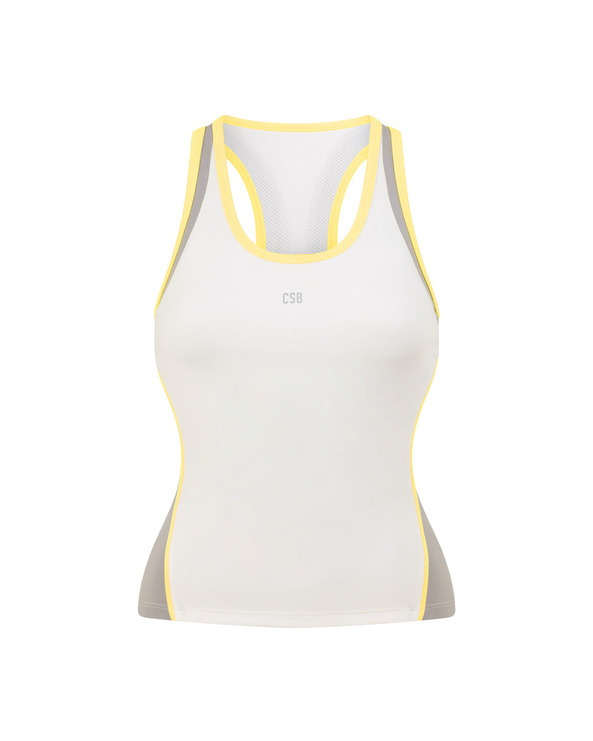 Serenity Soft Spliced Racerback Tank | White